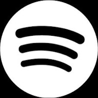 the spotify logo on a black background